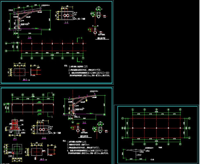 洛阳钢构汽车棚设计