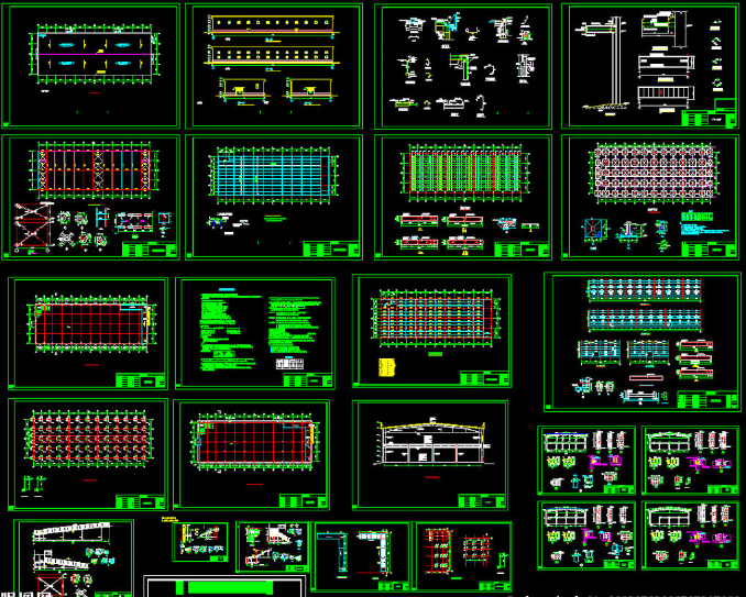 洛阳二层全钢结构超市图纸