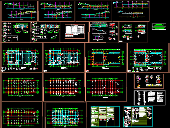 洛阳钢结构报告厅图纸