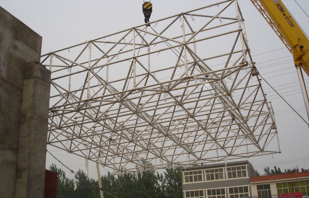 洛阳不锈钢门头网架安装